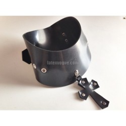 Heavy rubber collar with pendant CROSS model.07