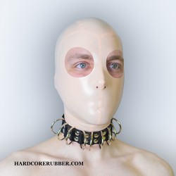 Fashionable rubber choker with nine D-rings model.26