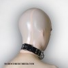 Fashionable rubber choker with nine D-rings model.26