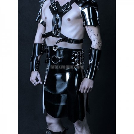 Heavy rubber kilt with buckles model.03