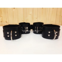 Heavy rubber set wrist and ankle cuffs model.91