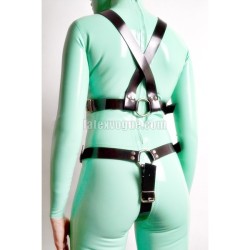 Heavy rubber crotch harness KYRA - model.04